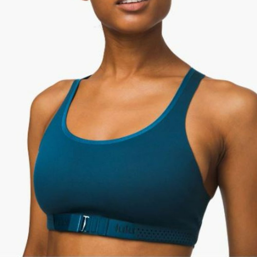 NWT Lululemon Adapt the Strap Bra in Night Diver / teal (Size 8 = 32/34 + B/C)